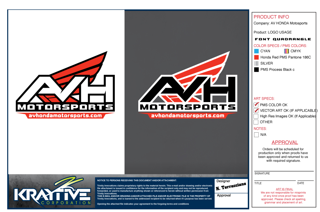 AV Honda Motorsports Logo